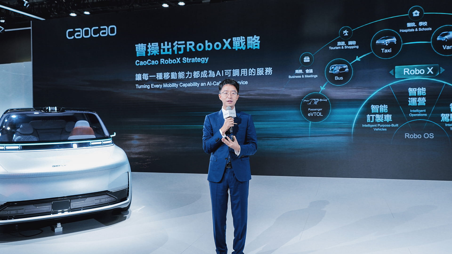 CaoCao's RoboX strategy targets 100,000 robotaxis and 100,000 robovans by 2030.