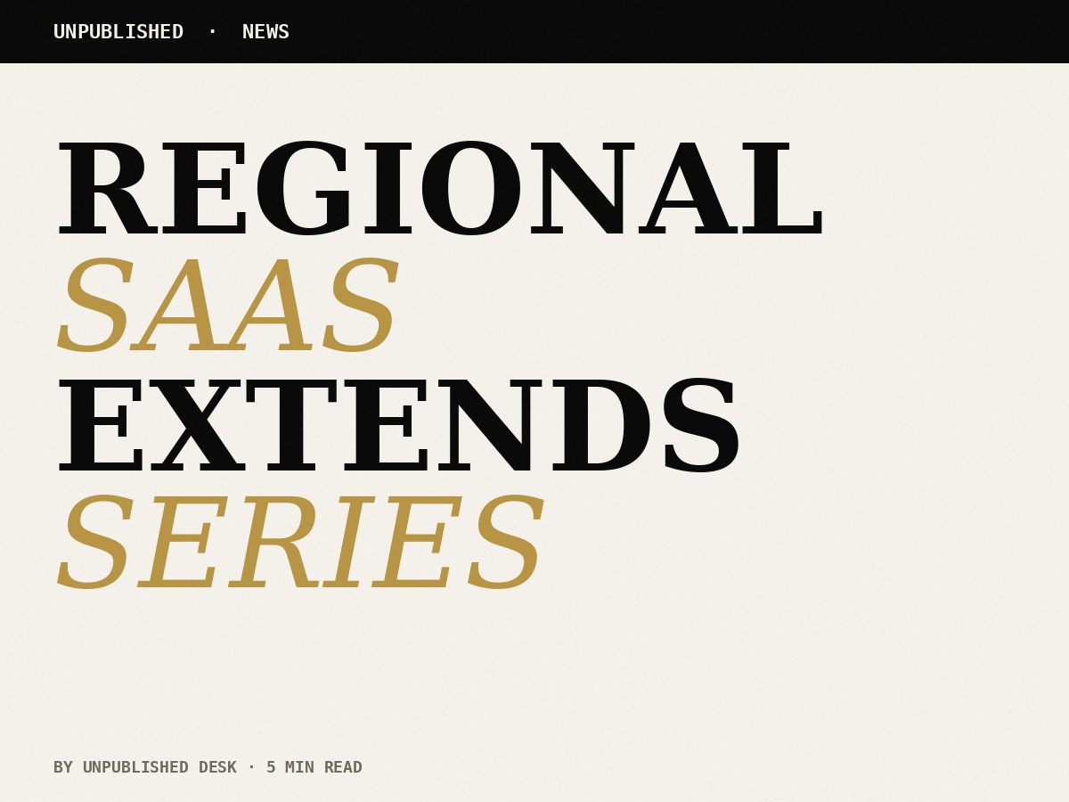 A regional B2B SaaS extends its Series B with a flat round. The framing is generous. The terms are not.